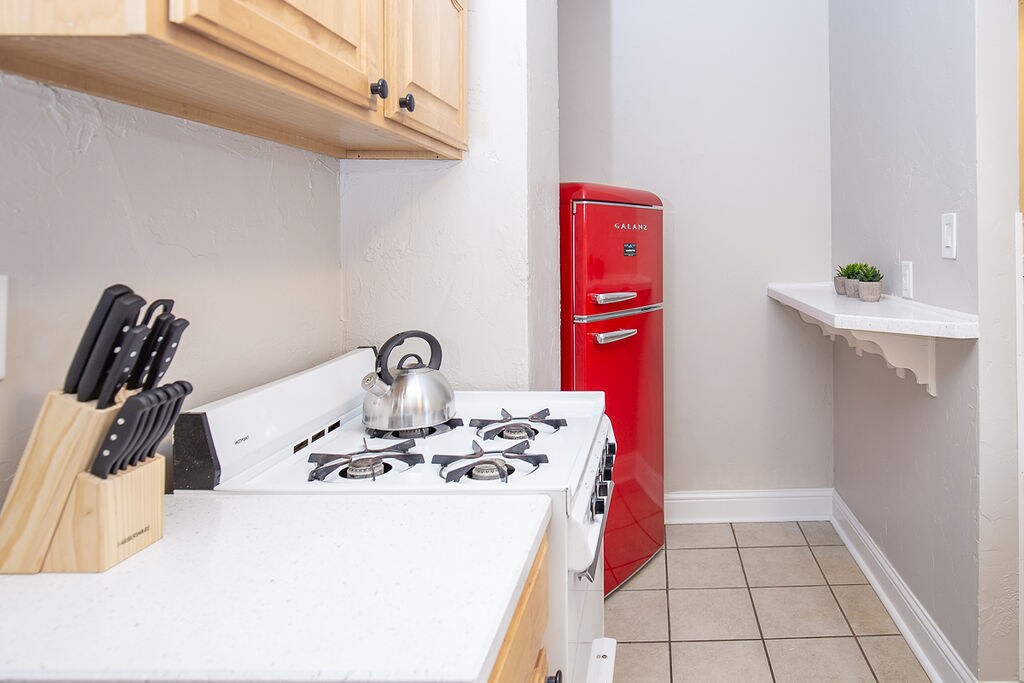 Kitchen with Essential Cooking Items