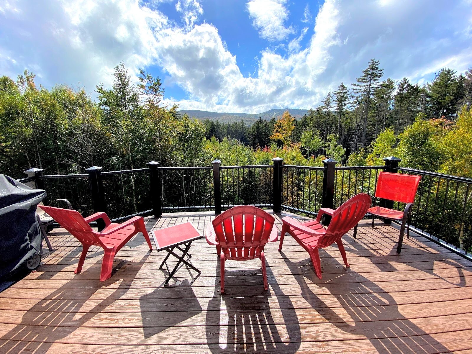 Spectacular views from this large, modern home.