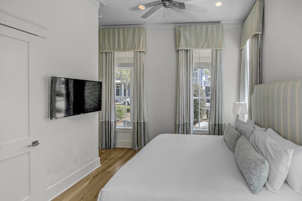 Guest Bedroom on the First Floor of the Home with Private Bathroom