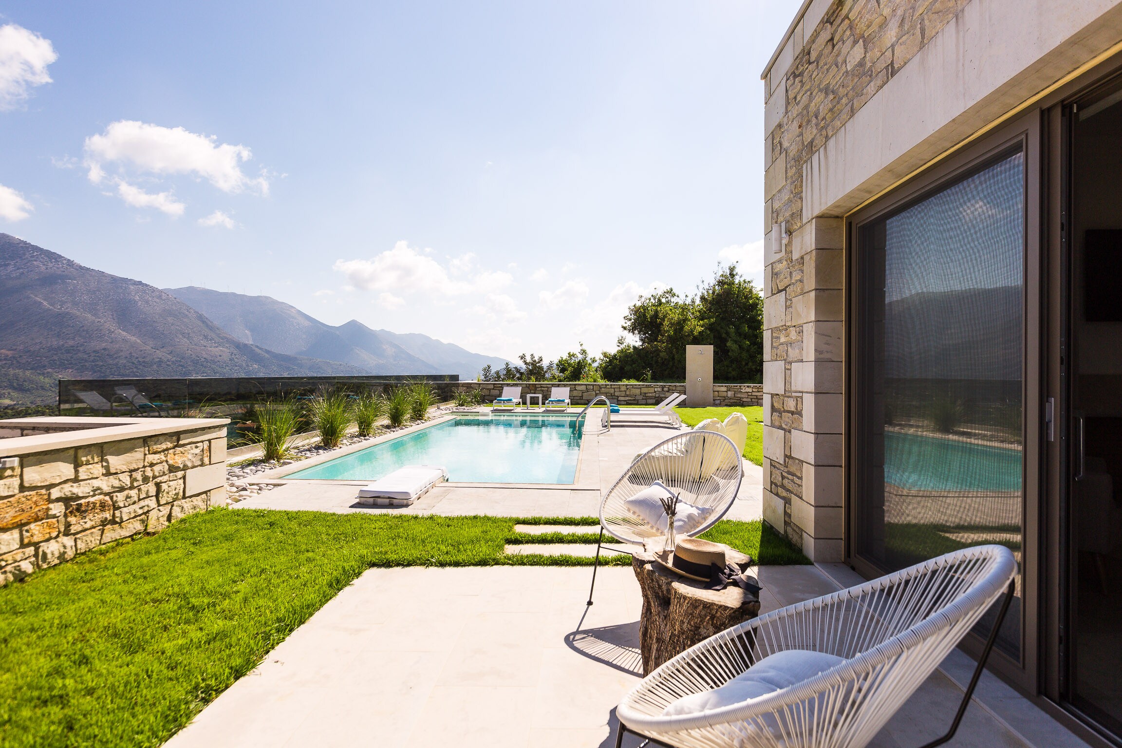 Bespoke outdoor furniture. The pool terrace is also equipped with sun beds , so you can relax all day long enjoying the Cretan sun Bespoke outdoor furniture. The pool terrace is also equipped with sun beds , so you can relax all day long enjoying the Cretan sun