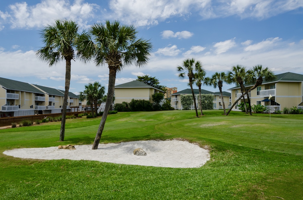 Sand Trap on the Sandpiper Golf Course 