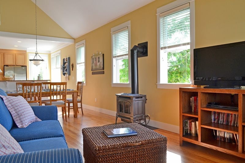 Open concept living keeps everyone together