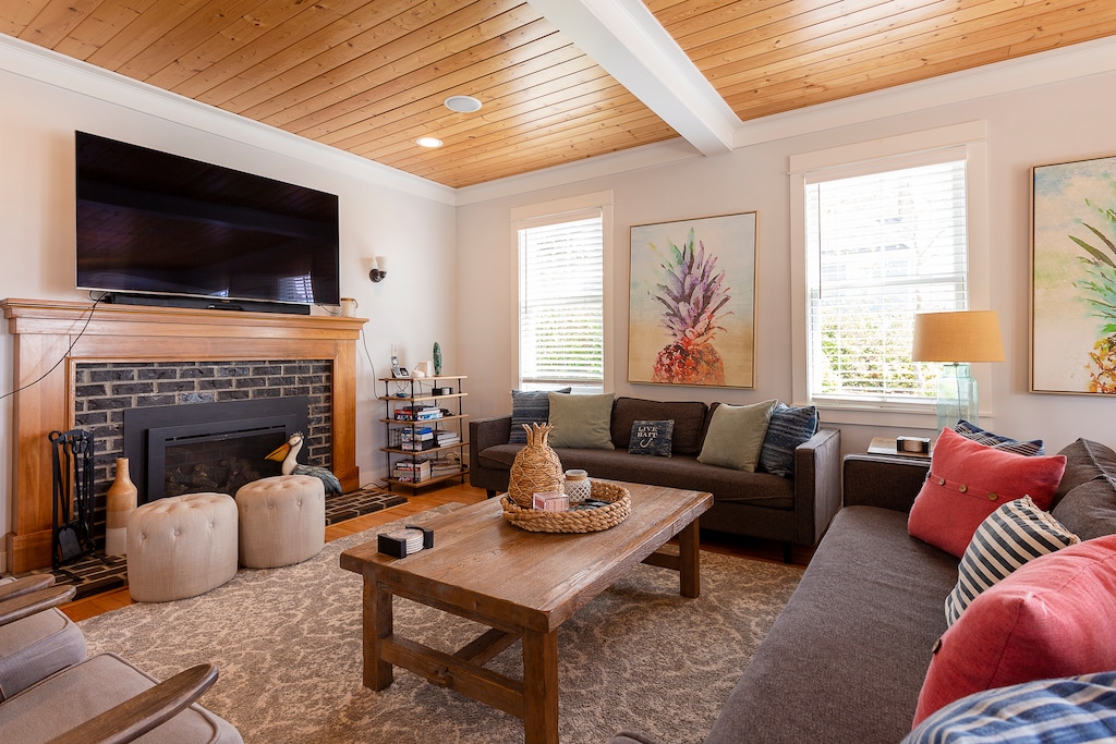 Relax on the comfortable couches