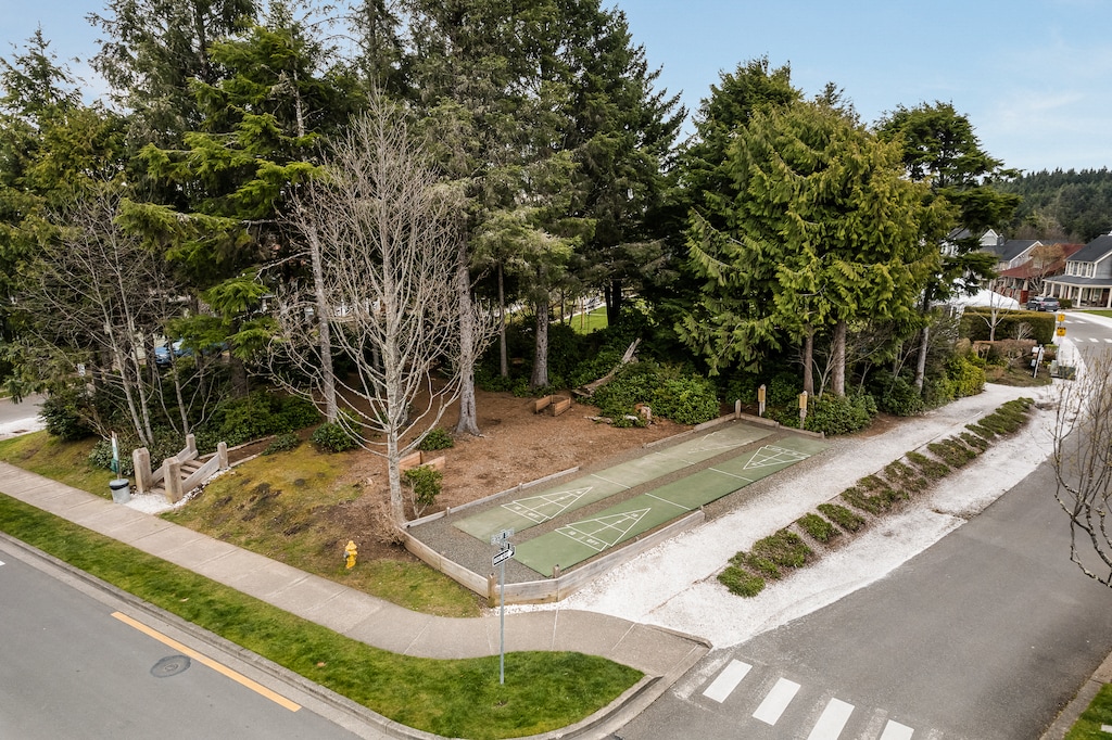 Head to Crescent Park for a game of Shuffleboard.