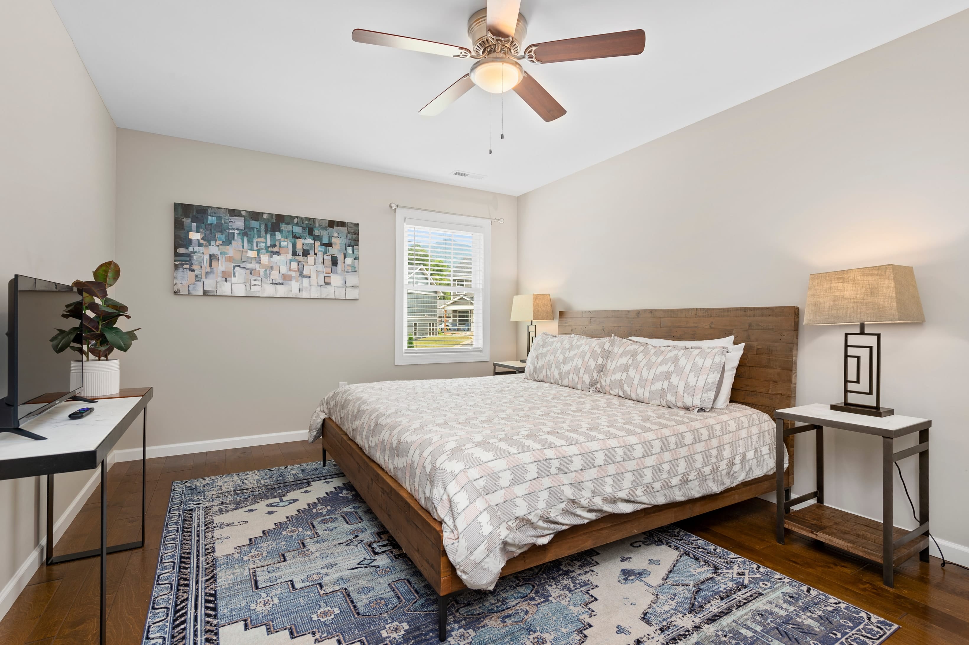 Bedroom 2 features a king bed.