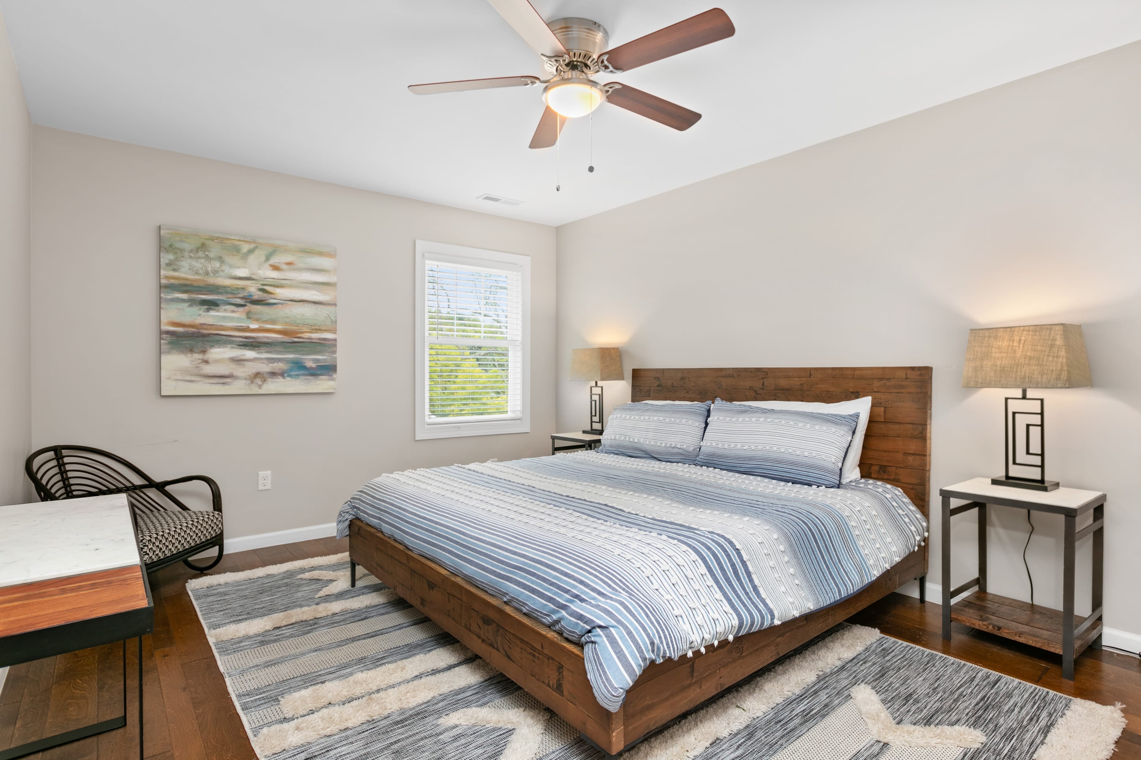 Bedroom 2 features a king bed.