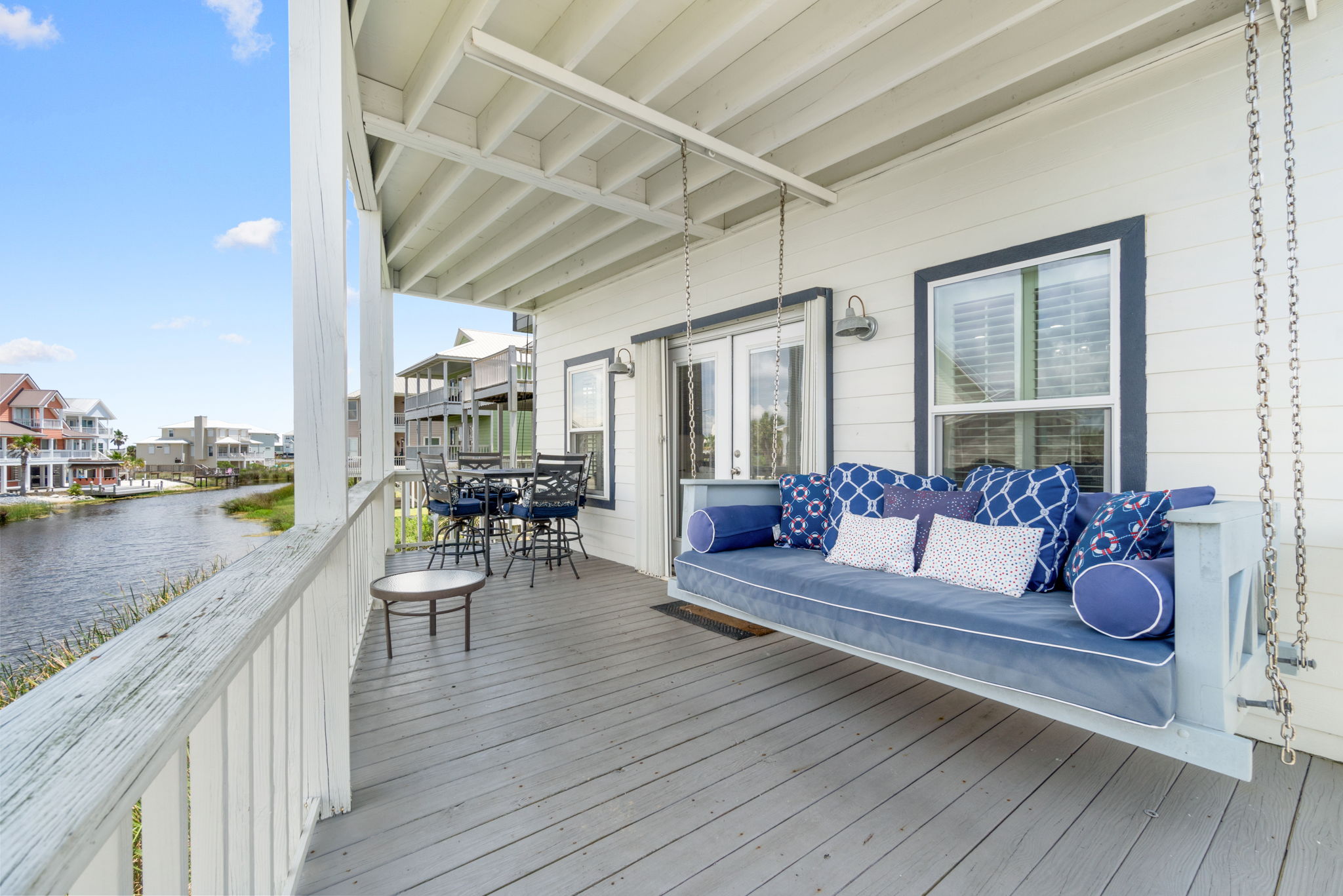 Back Porch Swin with Lagoon Views