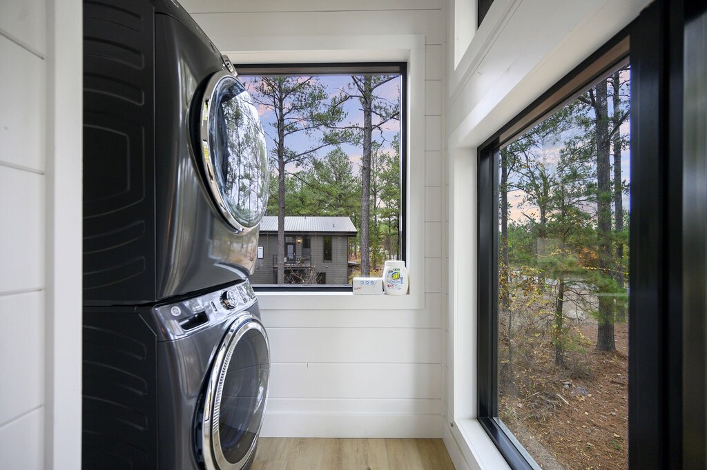 Washer/dryer upstairs next to bunk room