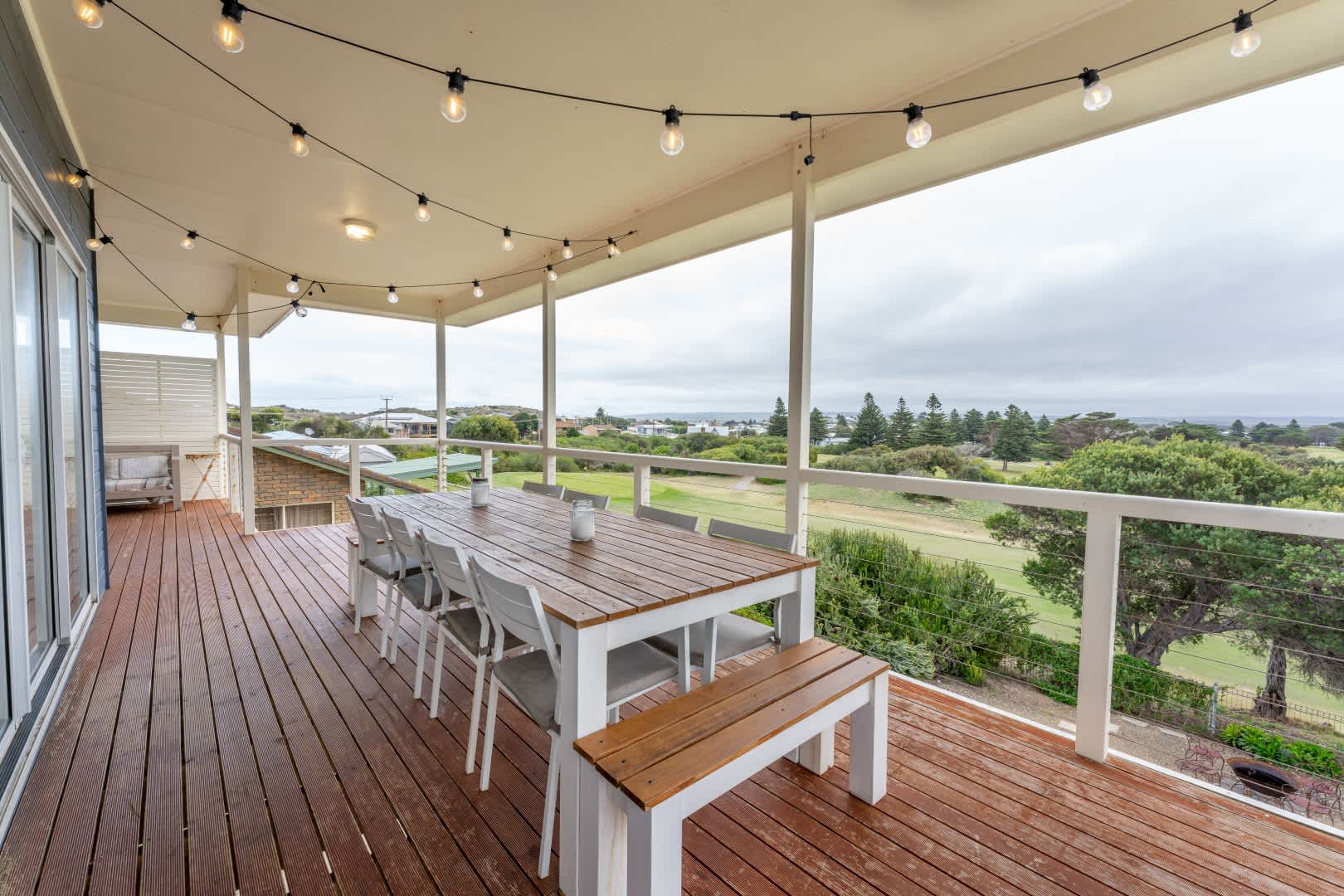 Balcony with golf course view 