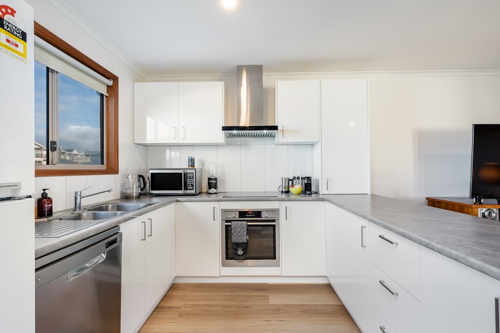 kitchen with Nespresso coffee pod machine