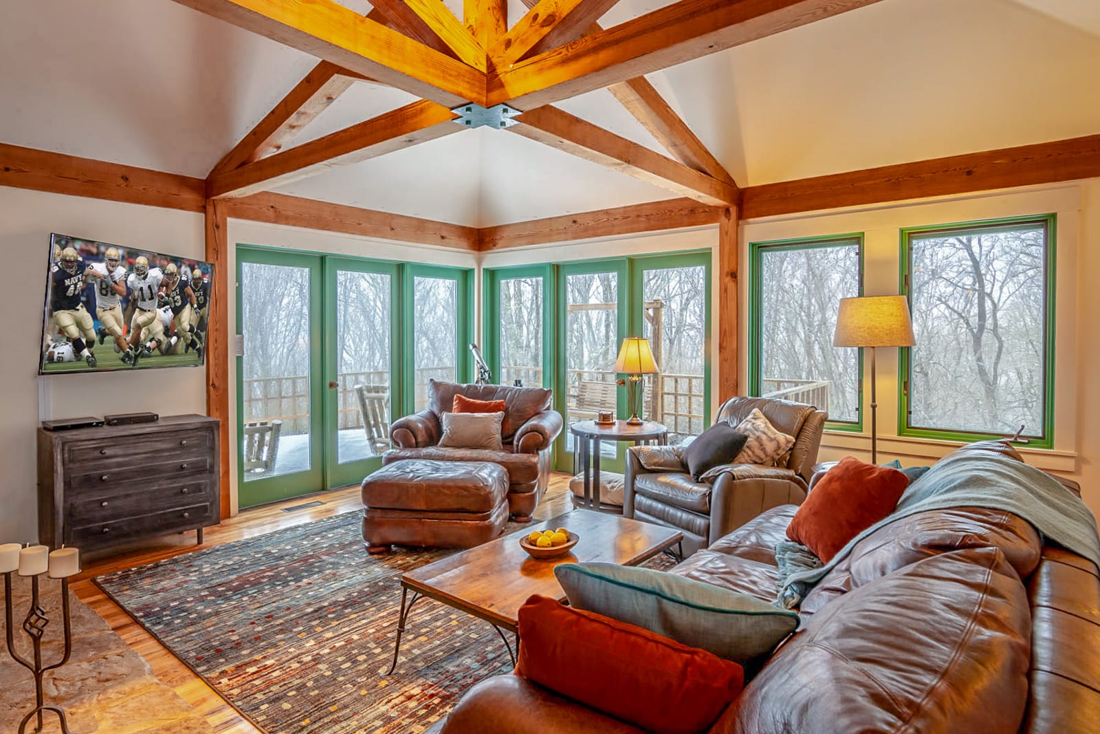 Welcome to Brigadoon! Enjoy views of the natural surroundings from the living area