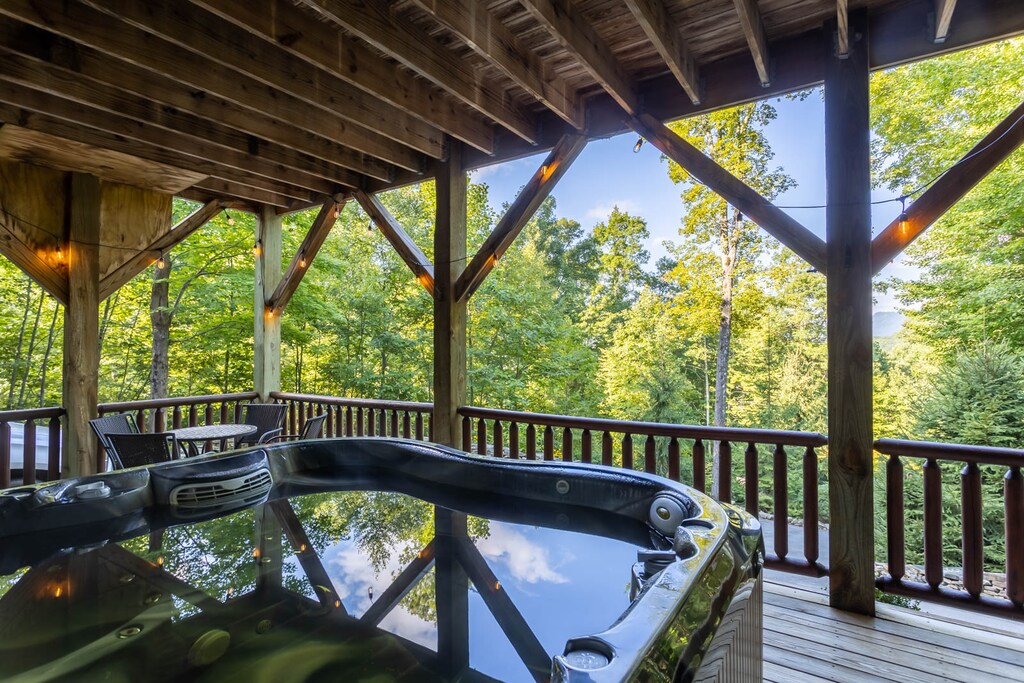 Hot Tub on Lower Covered Deck