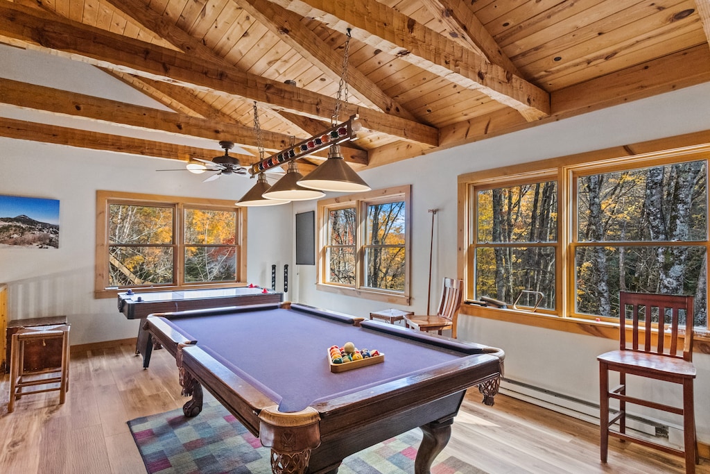 Pool Table and Air Hockey Table in the Loft Game Room