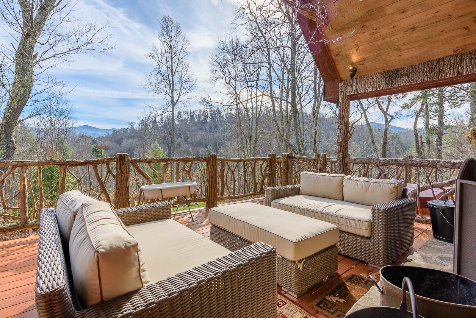 Views of Grandfather Mountain from the Back Deck