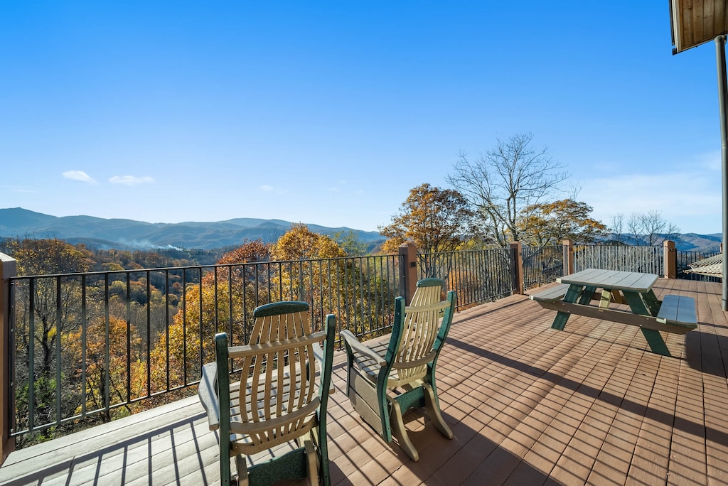 Enjoy the Sun and Views from the Comfortable Chairs on the Deck