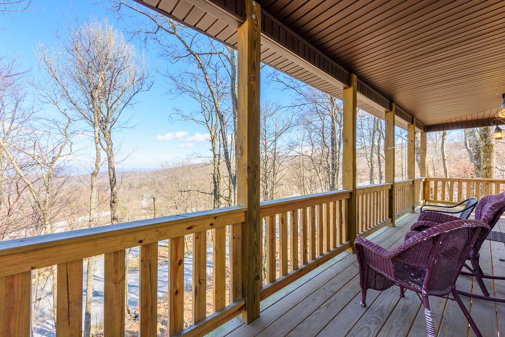 Views From Main Level Rear Deck, looking toward the Slopes on Ski Beech, only a few hundred yards away!