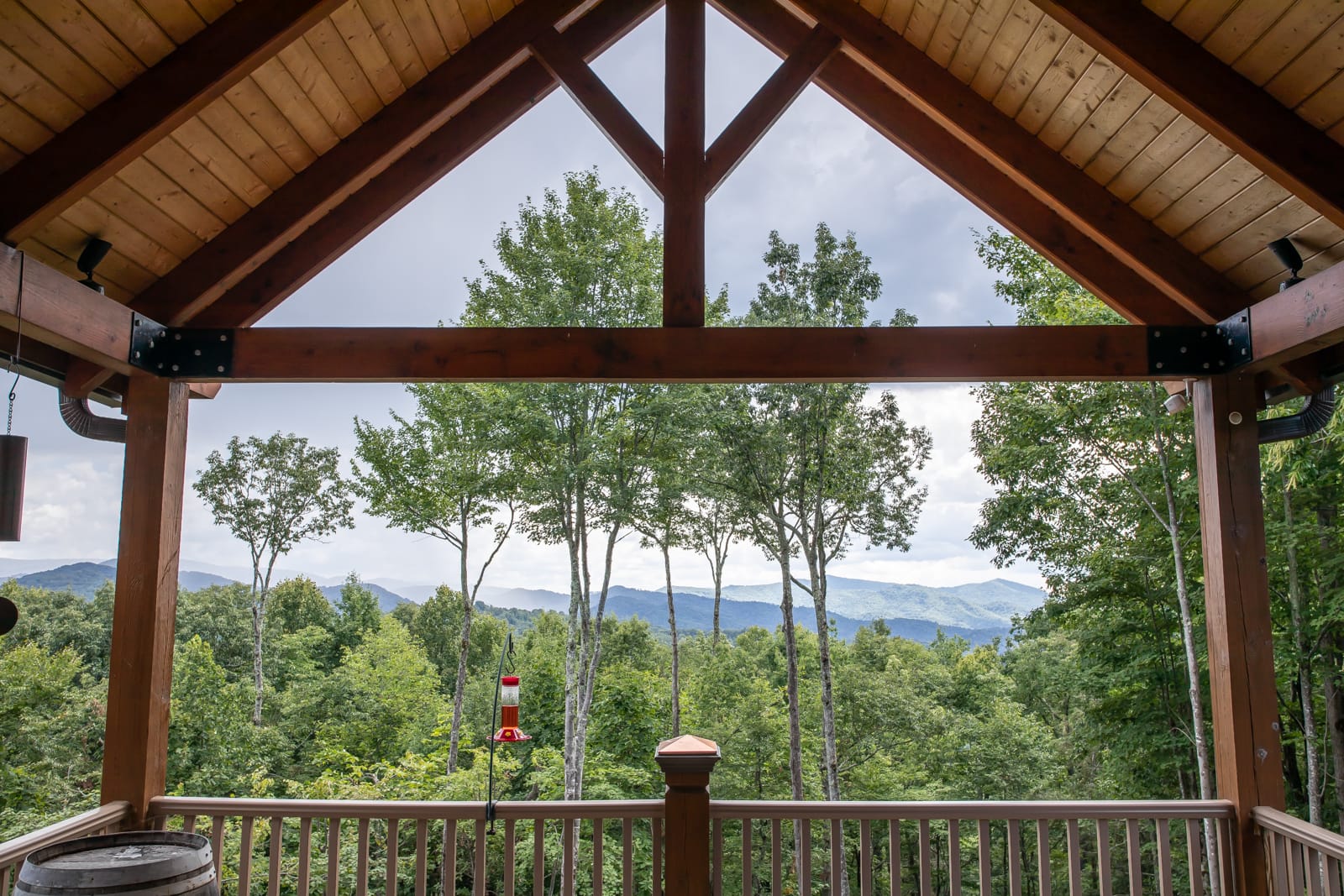 Incredible Mountain Views from the Covered Porch