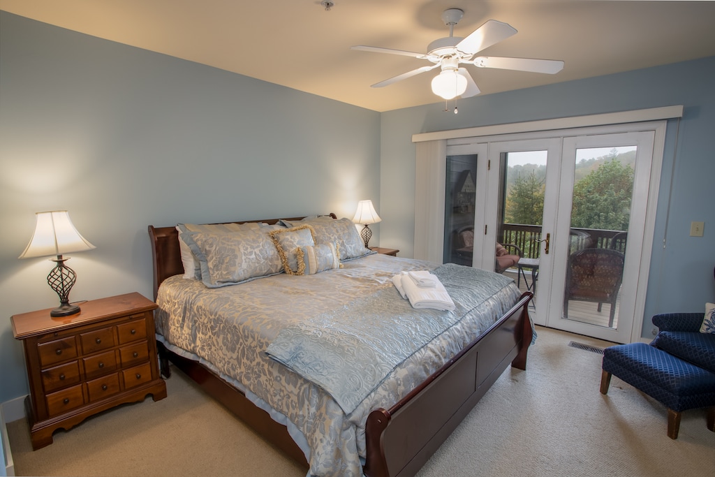 Access to the Covered Porch from the Master King Bedroom