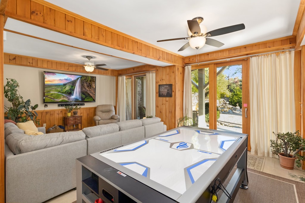 Air Hockey Table in the Lower Level Family Room