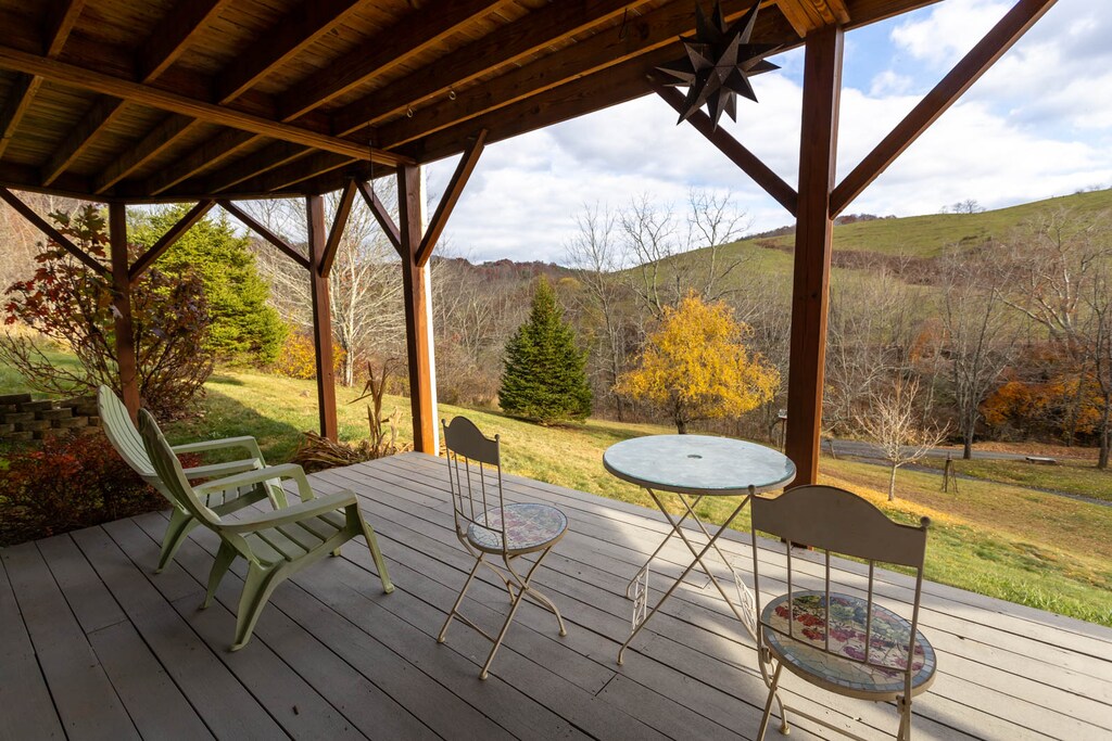 Scenic Views from the Lower Level Covered Deck