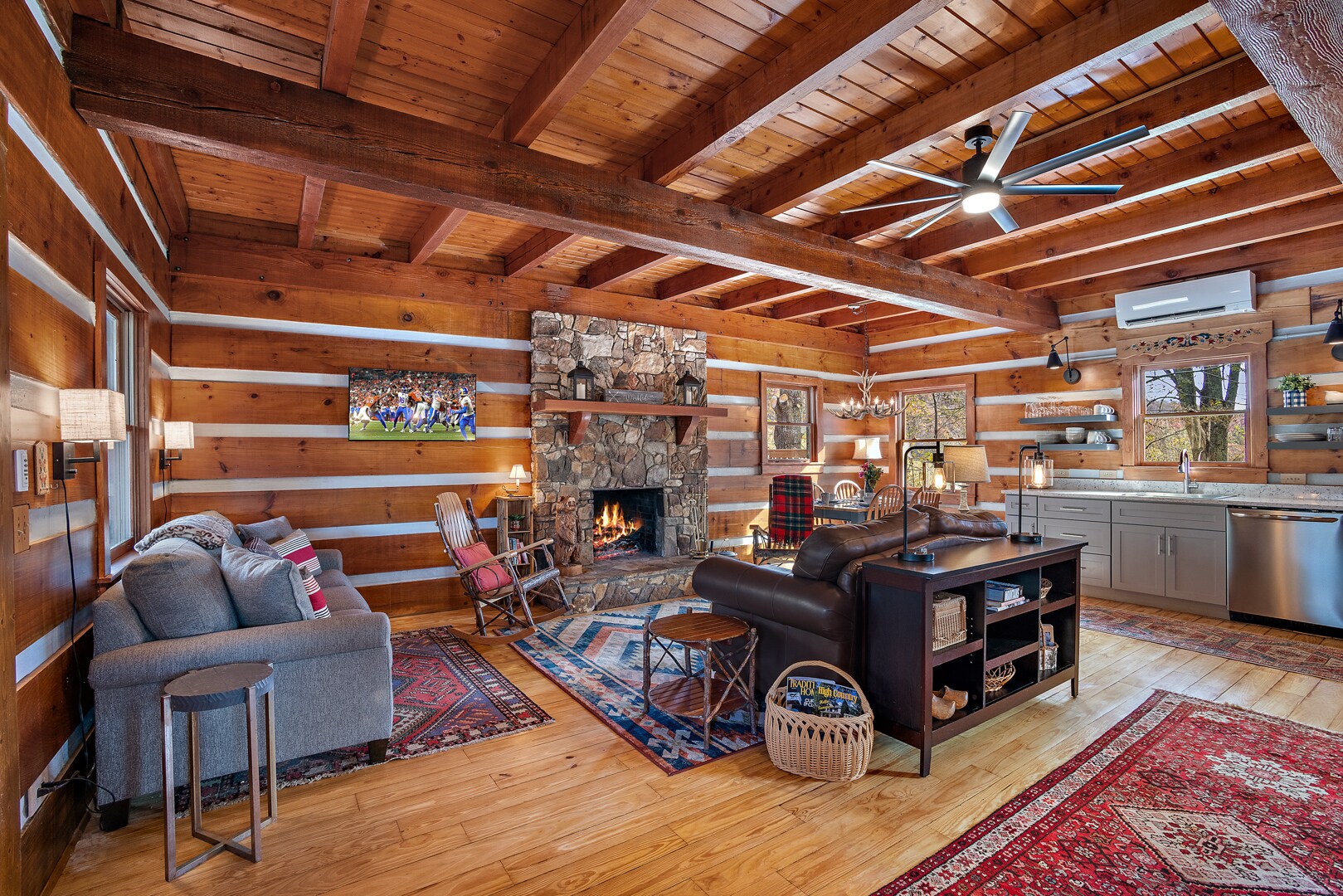 Adorable Cabin with Open Living Space and Wood Burning Fireplace