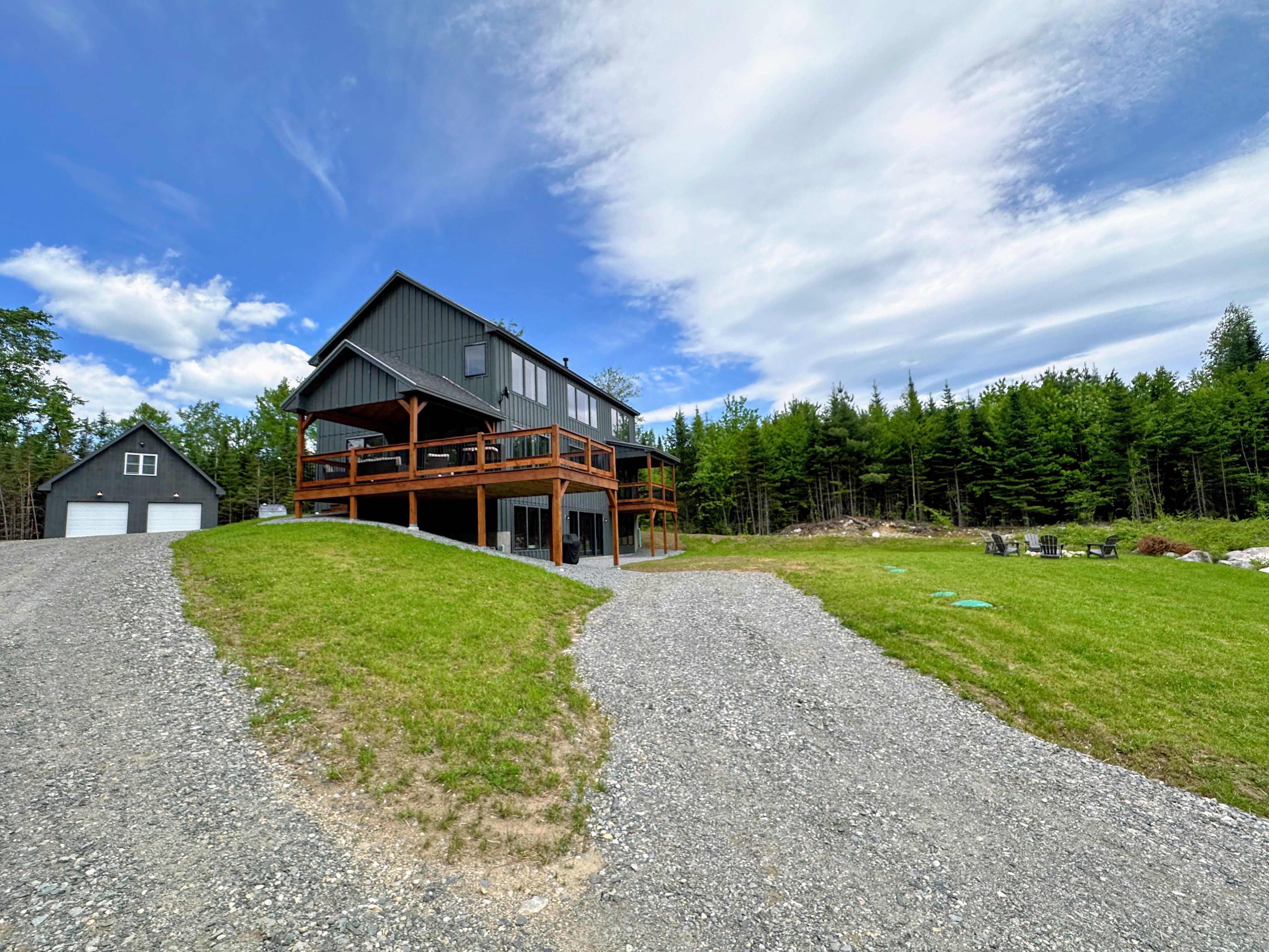 Beautiful newly constructed modern home with privacy, mountain views, and so much more!