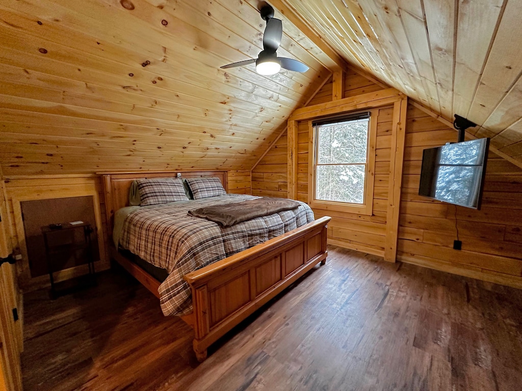 Upper Level King Bedroom with TV
