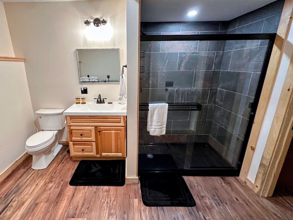 Lower Level Full Bath with Shower and Laundry