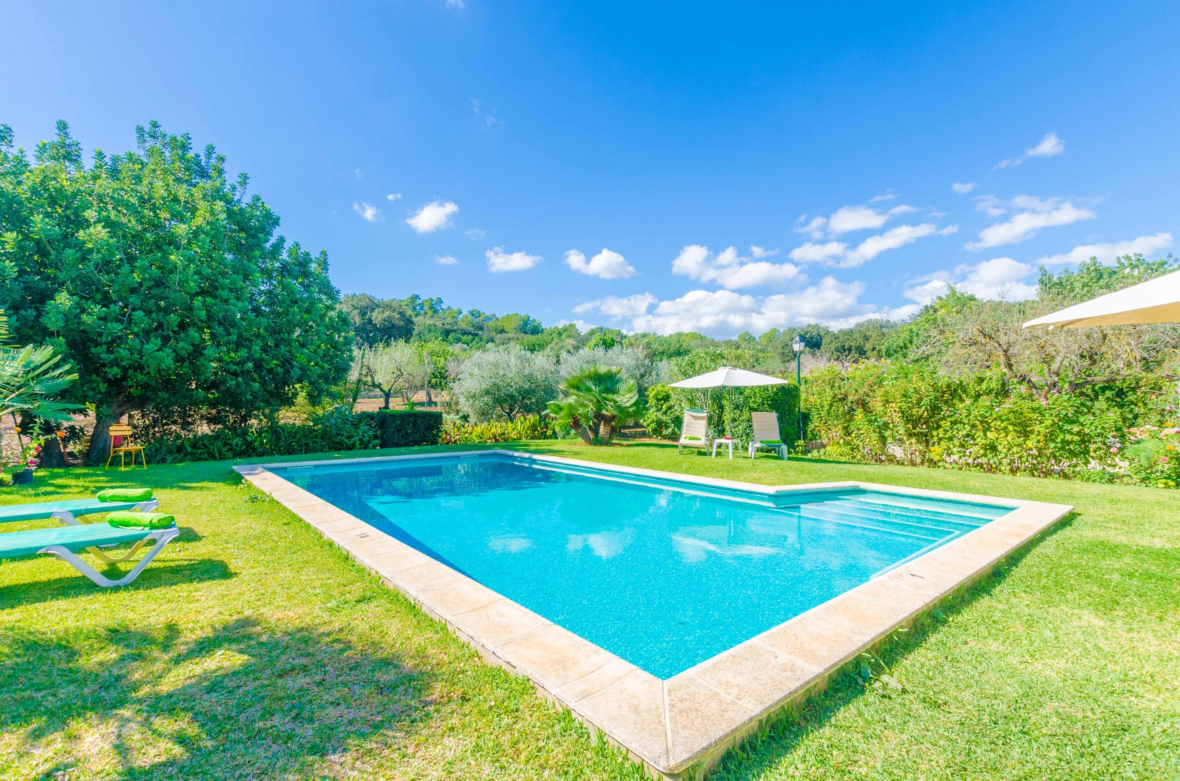 Property Image 2 - SA MATA - Spectacular Majorcan finca with private pool enclosed by the trees and greenery around.