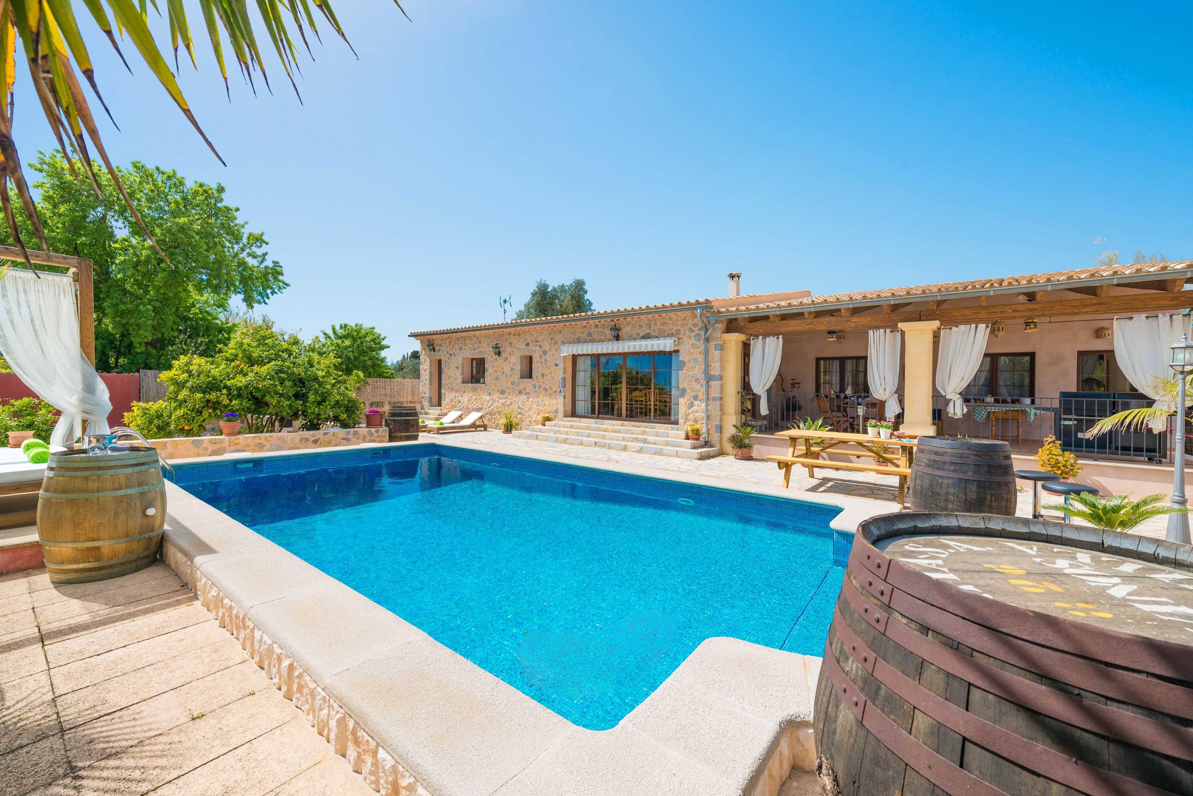 Property Image 1 - ES BLANQUER DE NA FANI - Villa with private pool in Binissalem. Free WiFi
