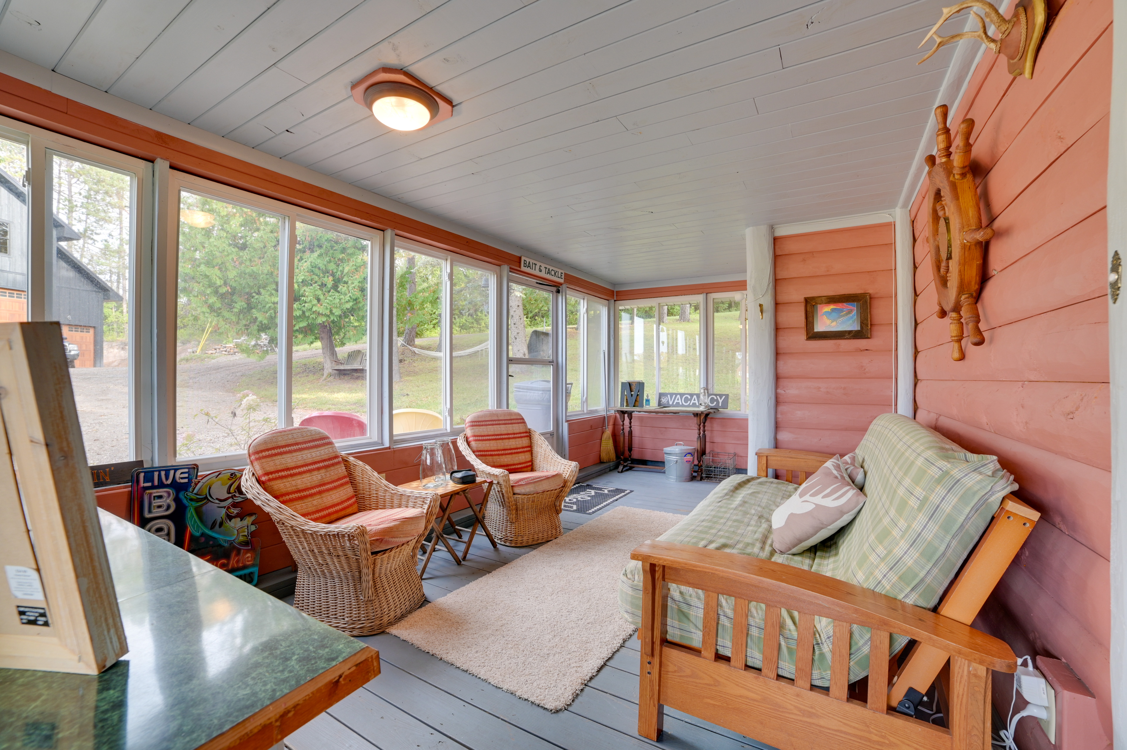 Property Image 2 - Riverfront Cheboygan Cabin w/ Kayaks & Dock!