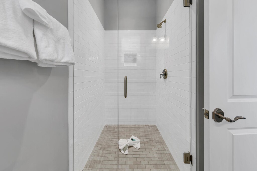 Downstairs suite shower