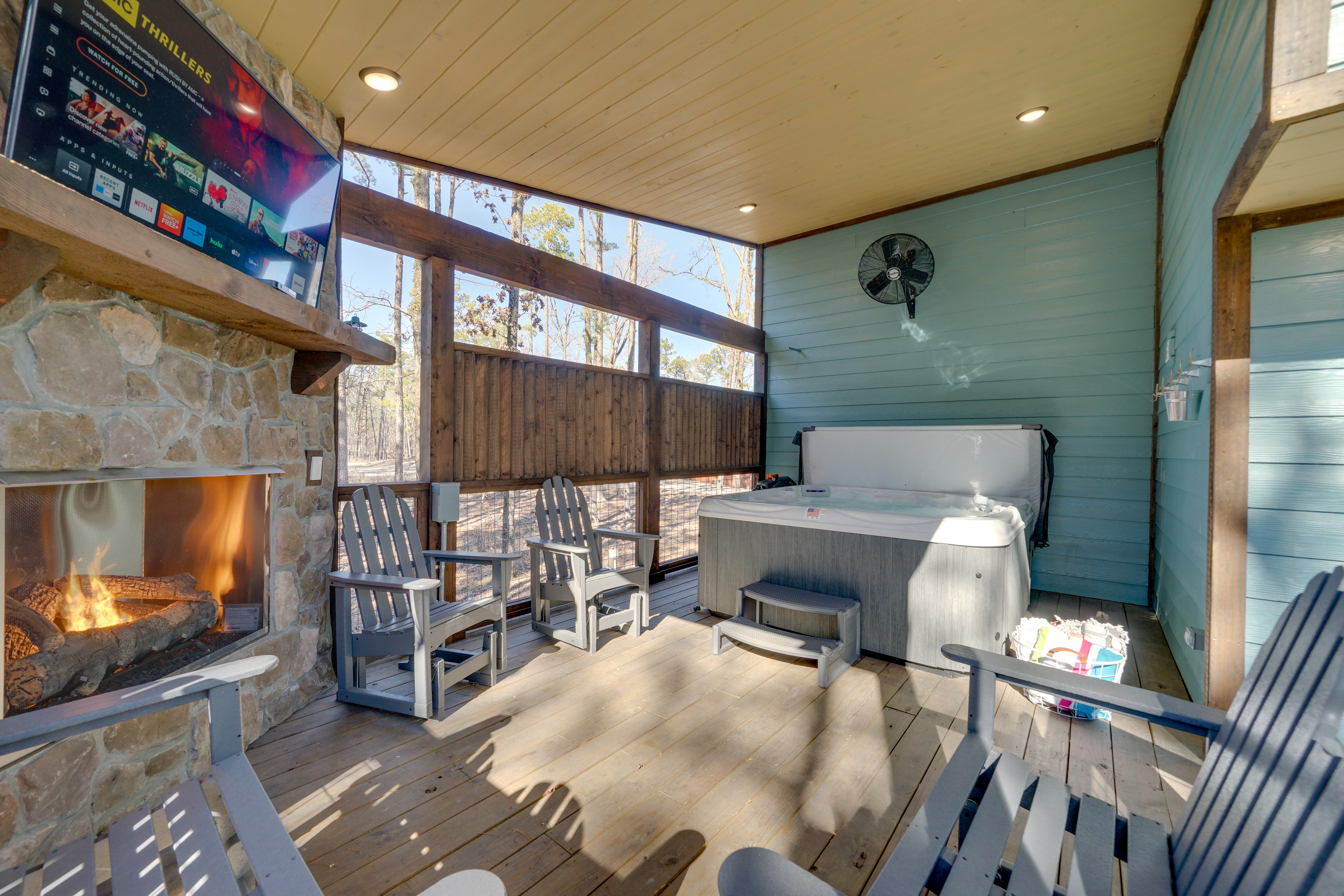 Property Image 1 - Broken Bow Cabin w/ Hot Tub, Pool Table & Fire Pit