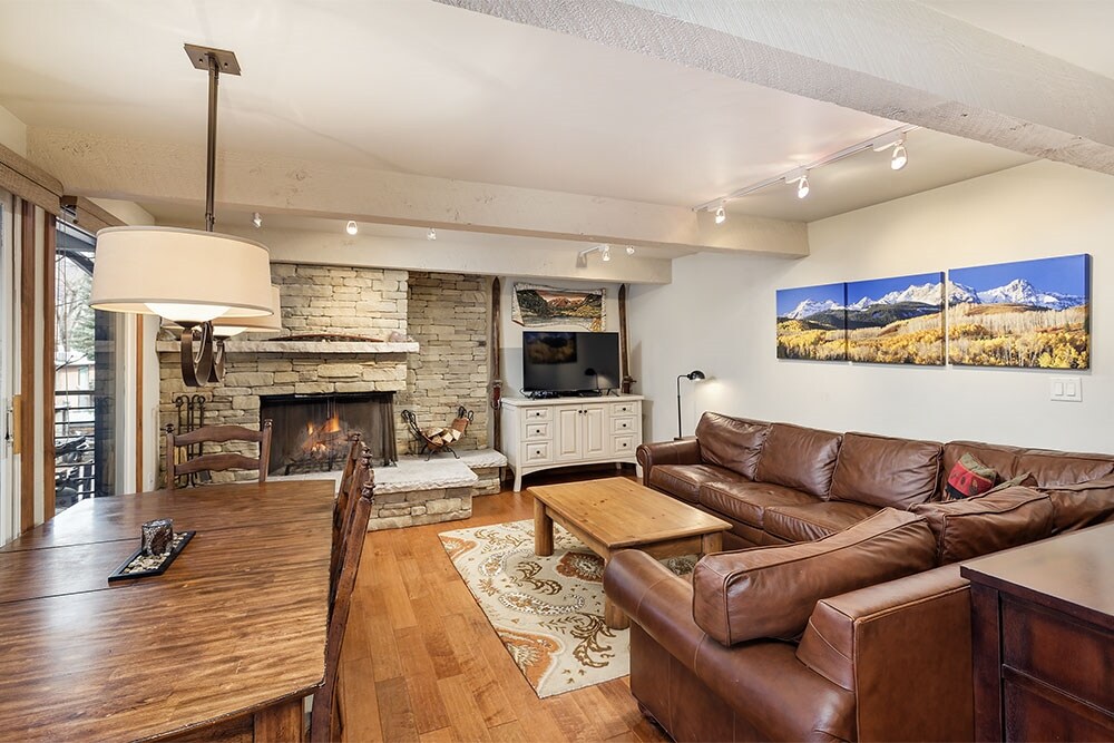 Property Image 1 - Chateau Roaring Fork 38, Condo with Private Deck & Fireplace, 4 Blocks from Downtown