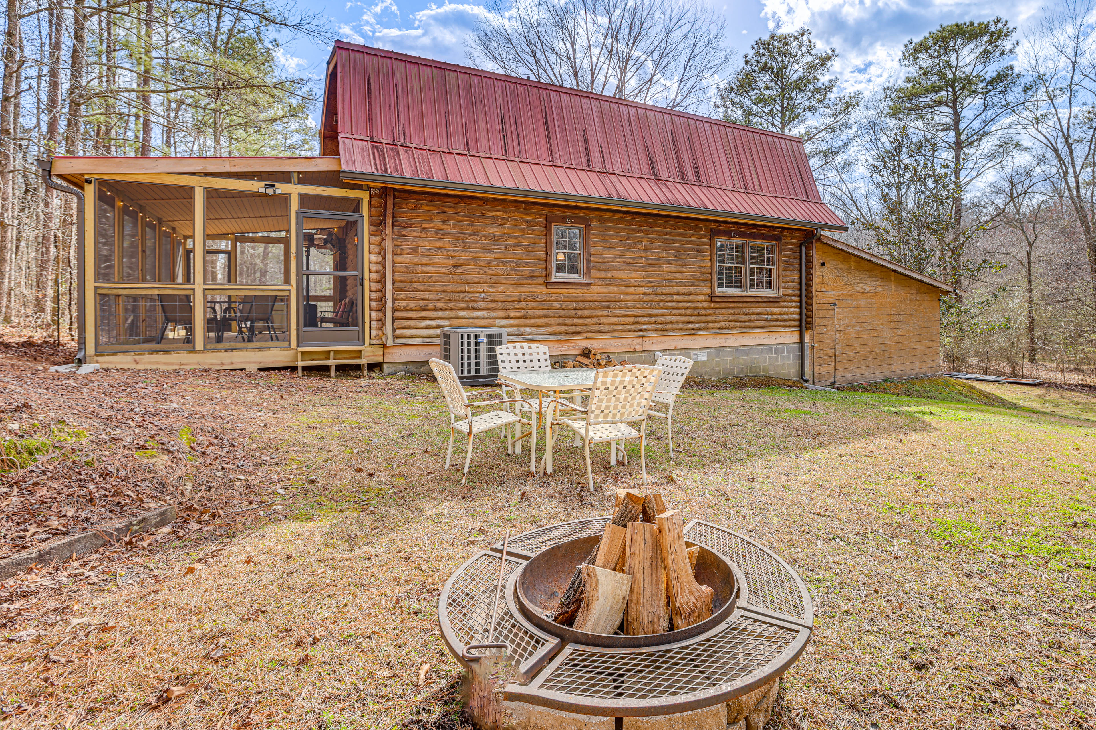 Property Image 2 - Cropwell Cabin w/ Fire Pit, Near Logan Martin Lake