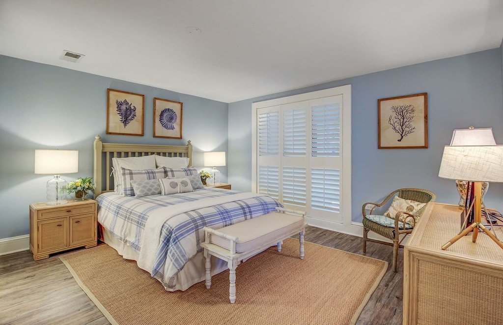 Bedroom 3 features a queen bed & private bathroom.
