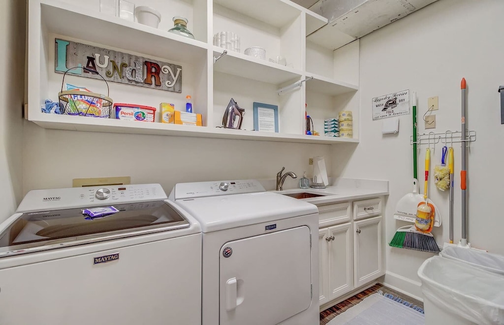 Laundry room.