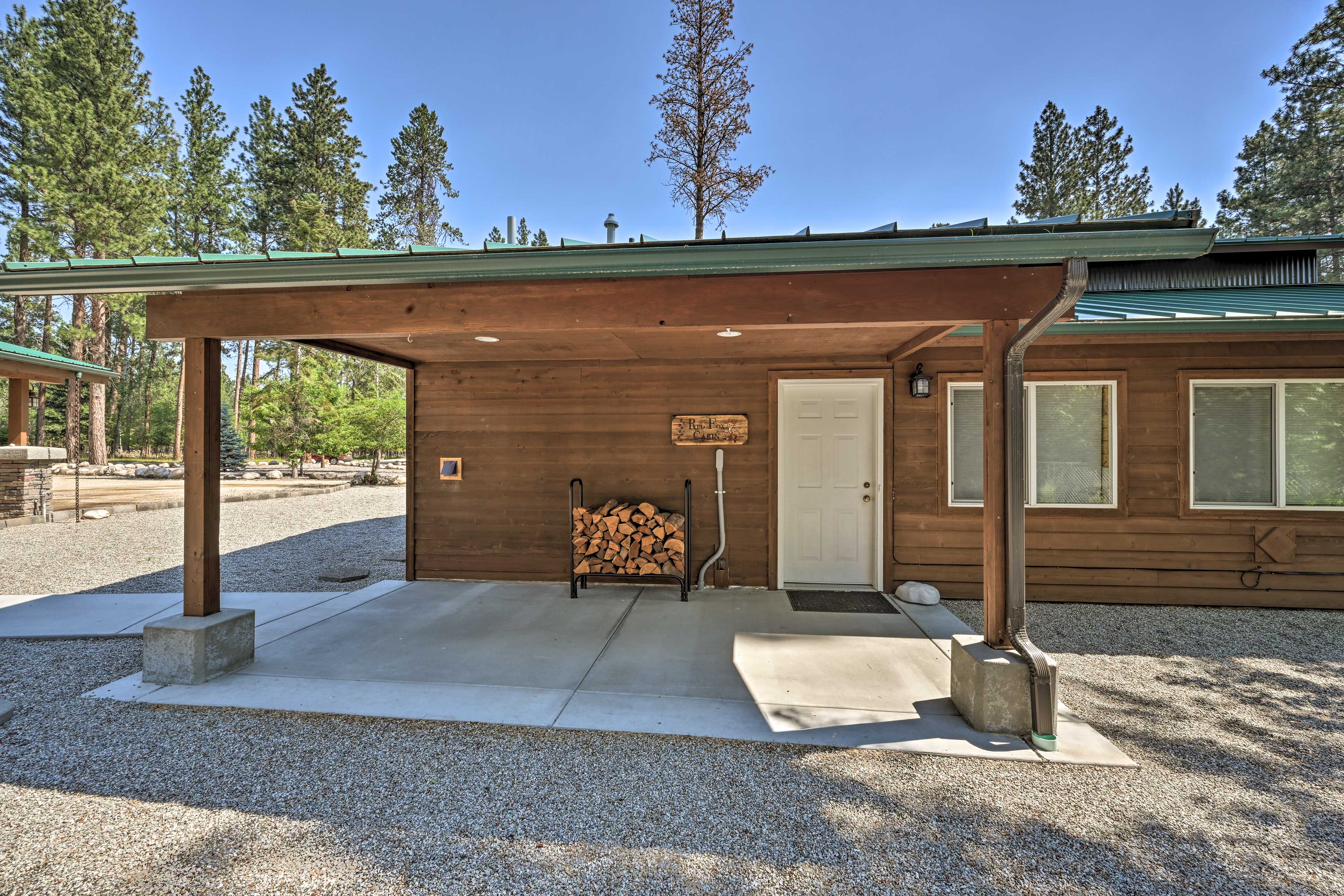 Property Image 2 - Victor Woodland Cabin Retreat w/ Fire Pit