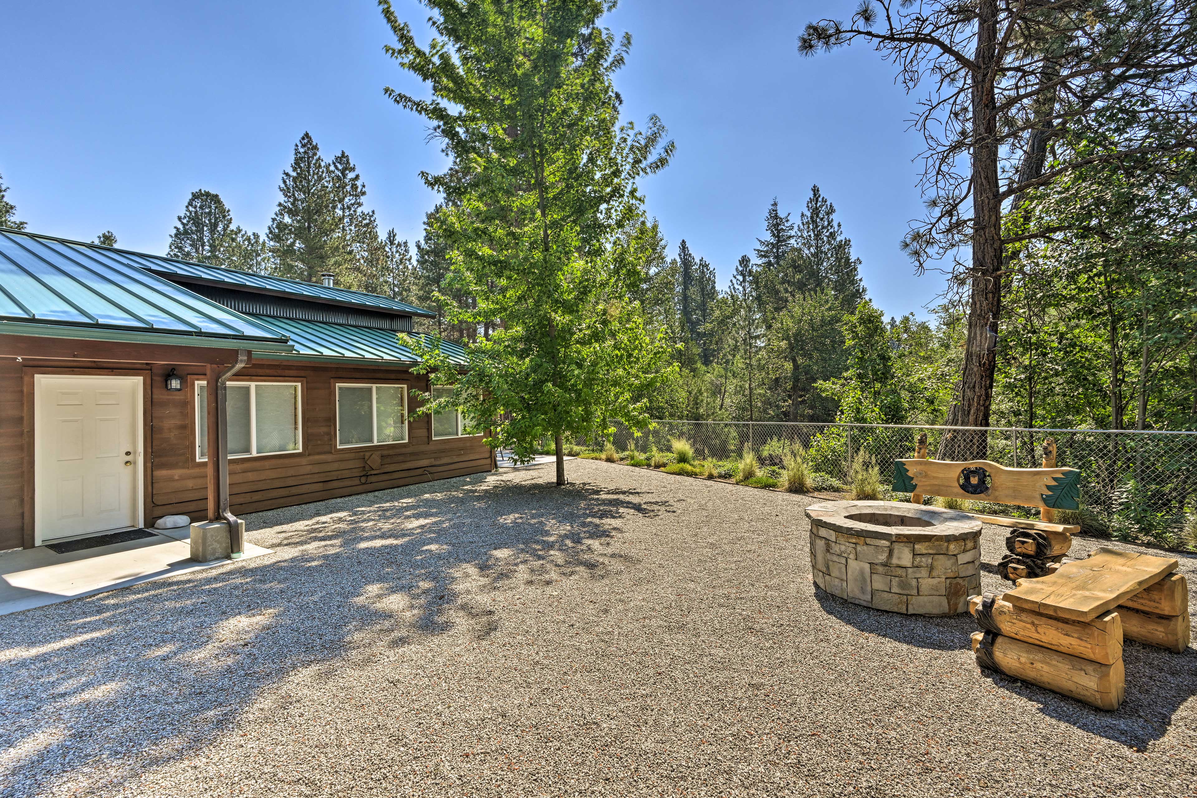 Property Image 1 - Victor Woodland Cabin Retreat w/ Fire Pit