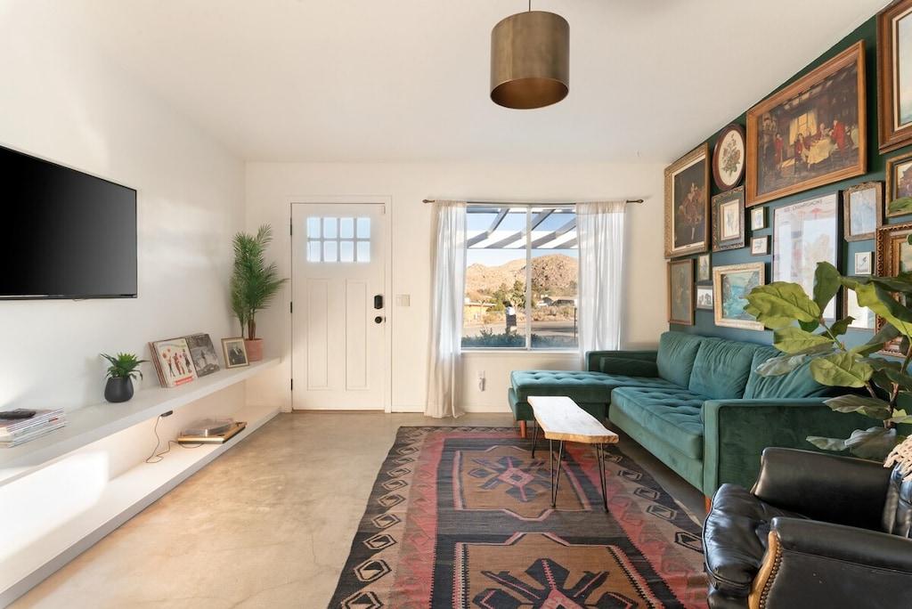 Watch your favorite shows on the streaming LCD TV.