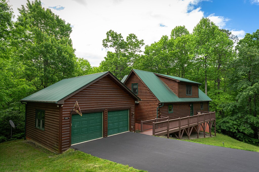 Driveway and parking area outside the home
