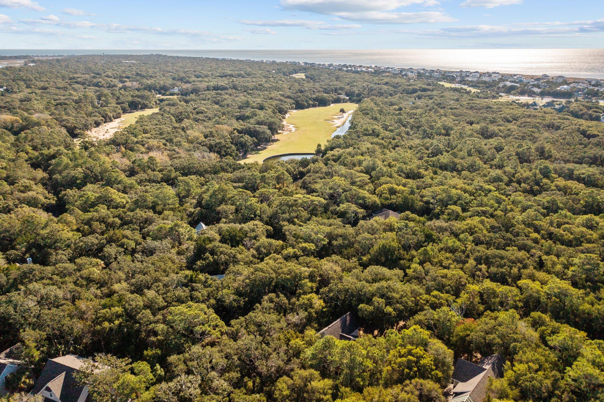 Aerial View of Home Setting