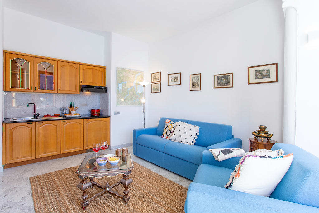 Open plan living and kitchen area