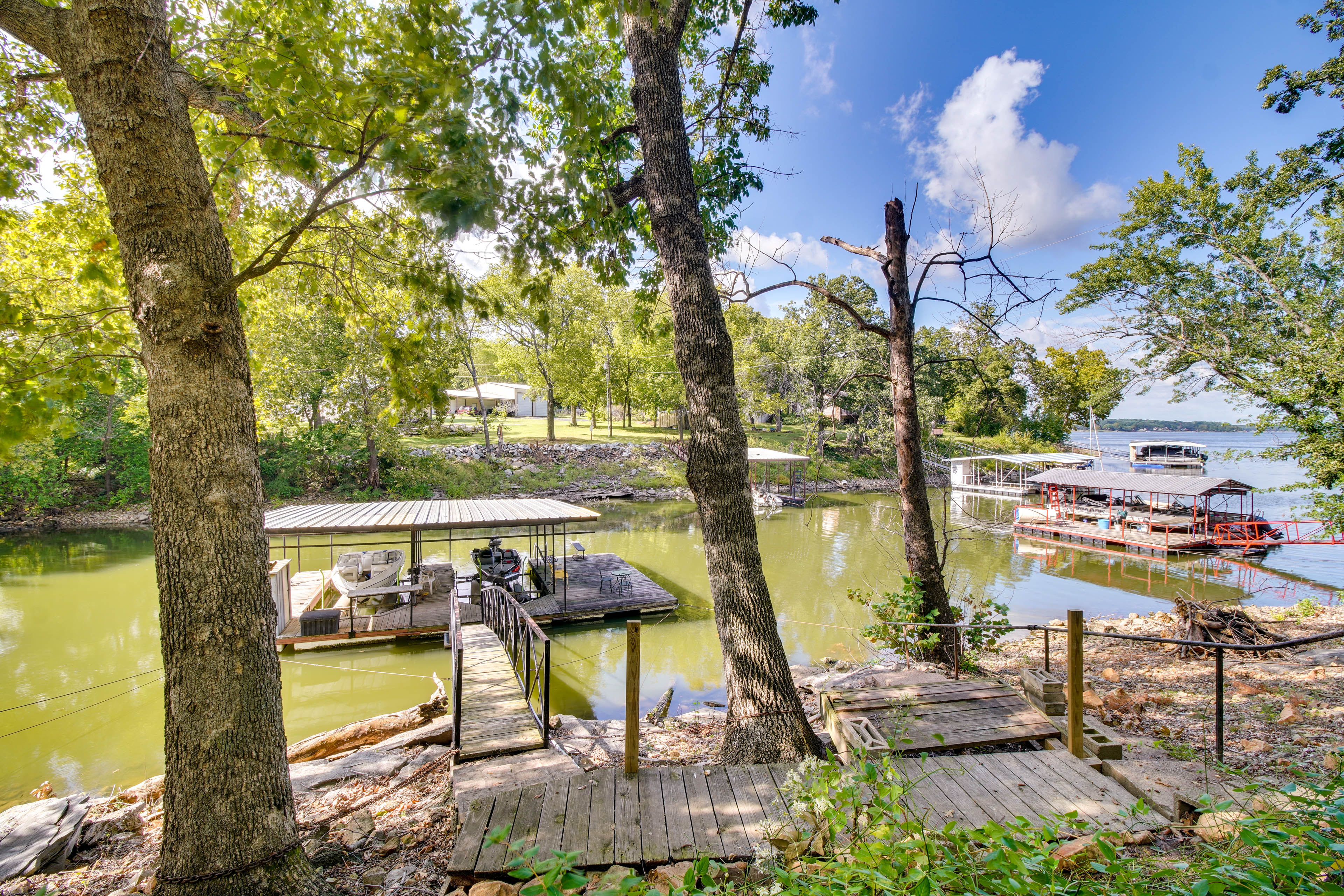 Property Image 2 - Grove Lakefront Cabin w/ Water & Dock Access!