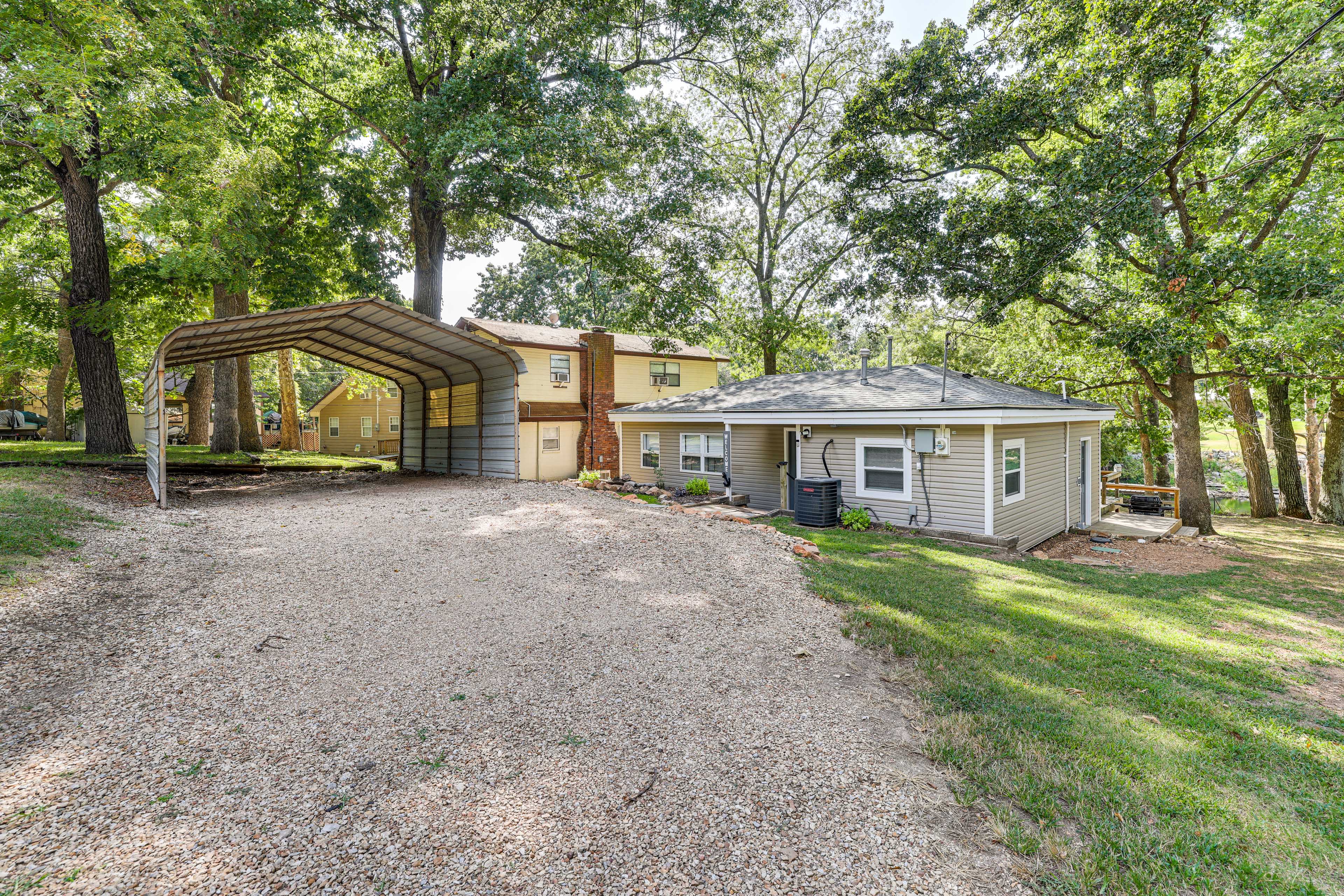 Property Image 2 - Grove Lakefront Cabin w/ Water & Dock Access!