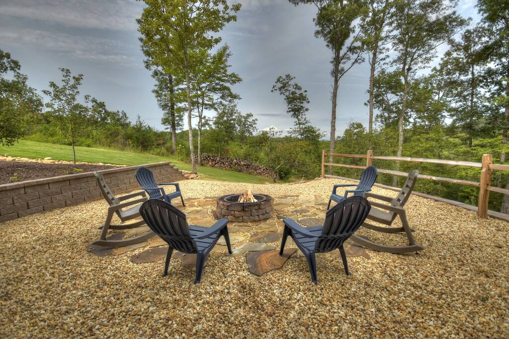 Enjoy smores and stargazing by the fire-pit