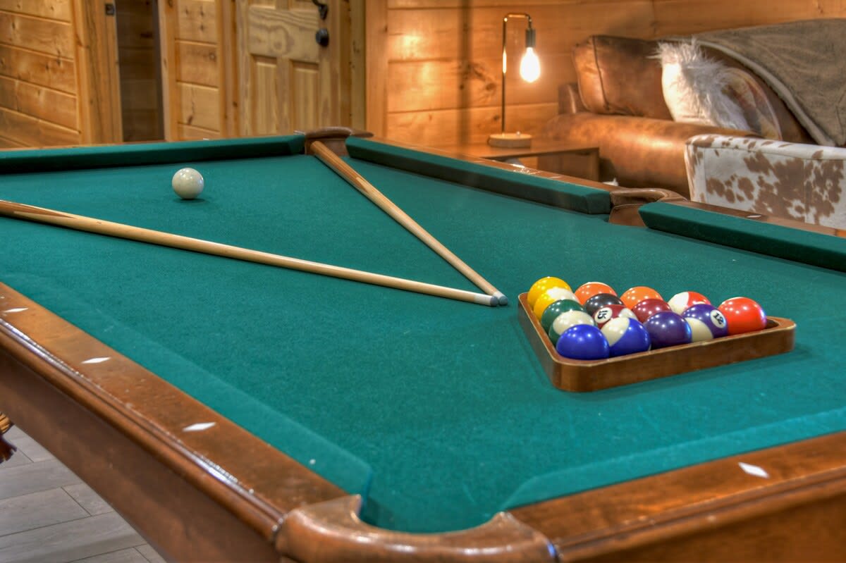 Enjoy game nights at the cabin