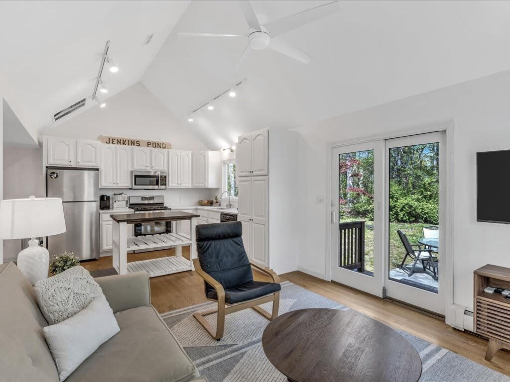 The main living area of this home exudes warmth and welcome.