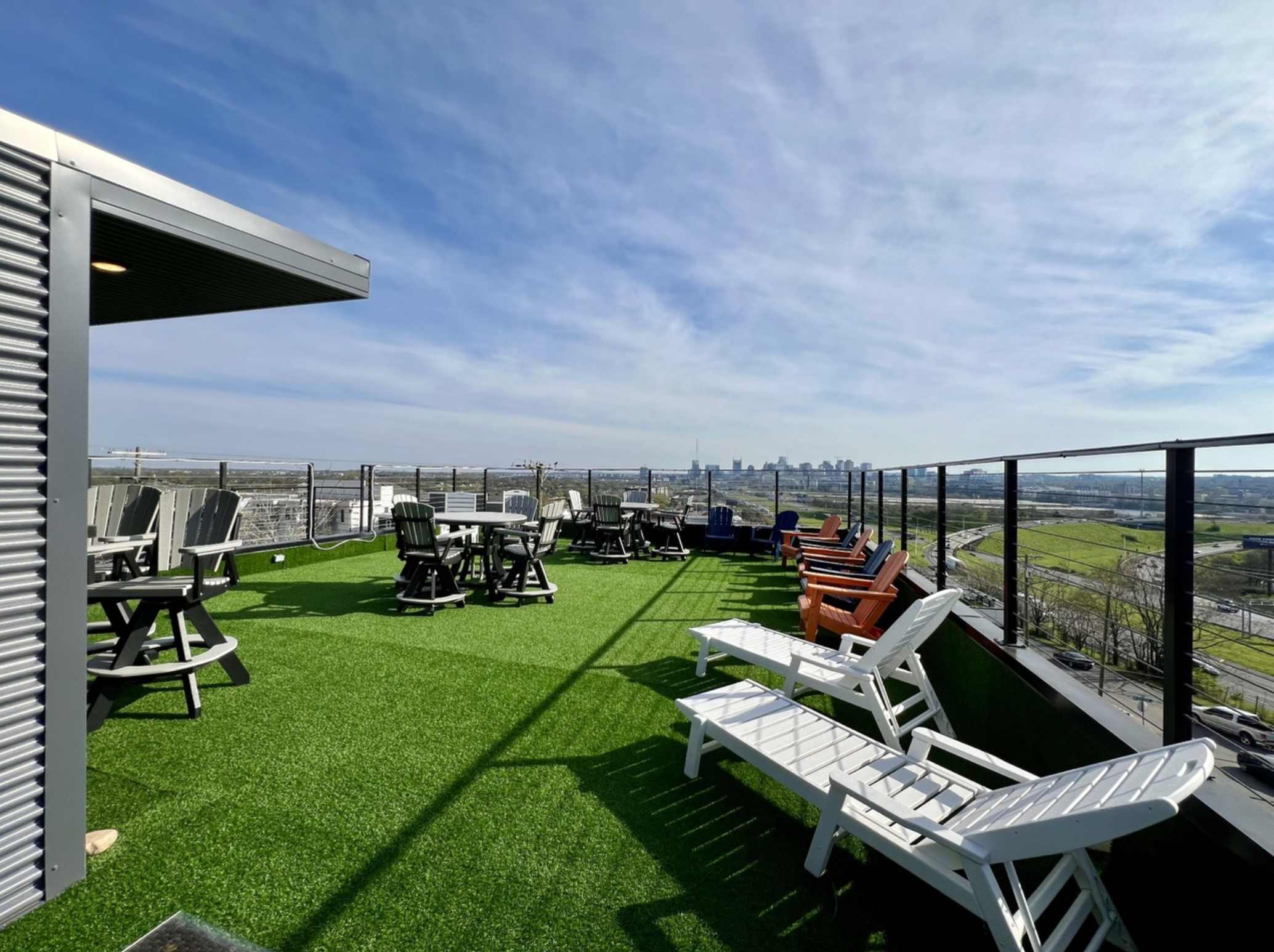 Enjoy our rooftop complete with comfortable loungers and seating for a perfect day or evening outdoors.