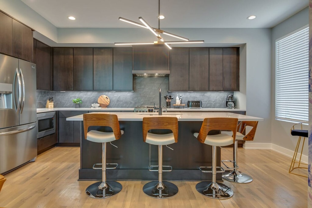 Cook up a feast or prepare a quick snack—our sleek kitchen has all the tools you'll need!